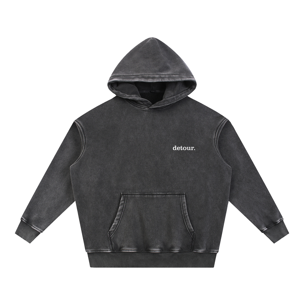 Snow Wash Oversize Hoodie