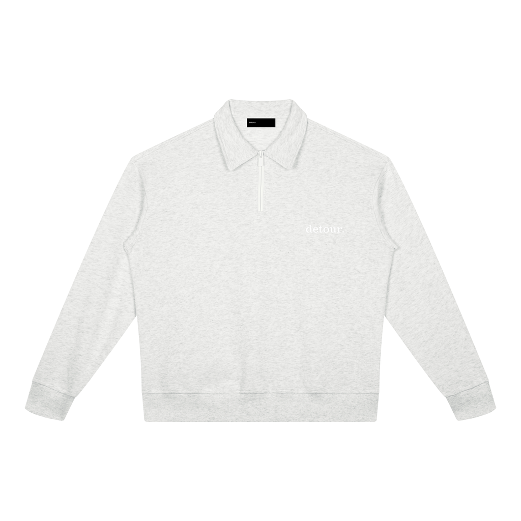 Unisex Boxy Quarter-Zip Sweatshirt