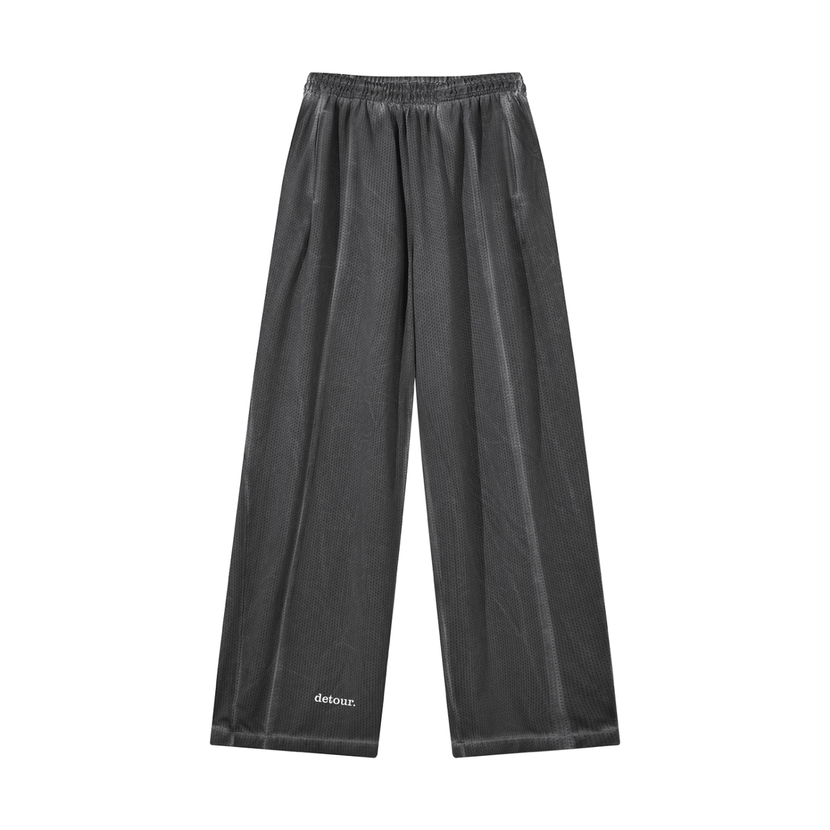 Unisex Vintage Wash Wide Leg Mesh Sweatpants