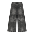 Women’s Vintage Wash Wide Leg Denim Jeans