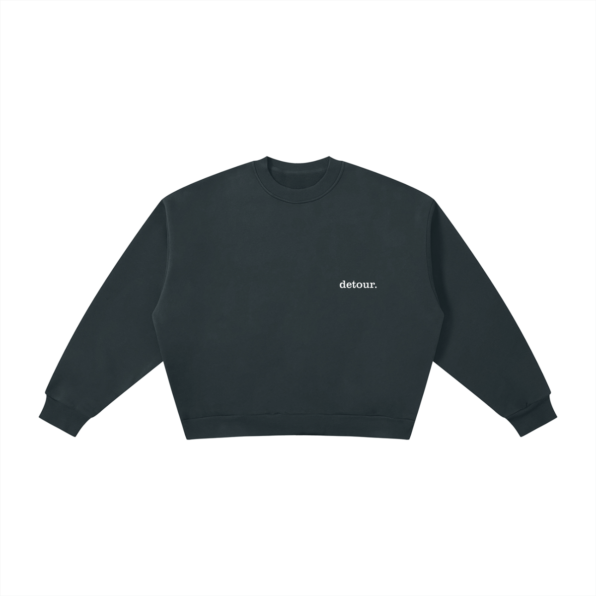 Boxy Fleece Crewneck Sweatshirt