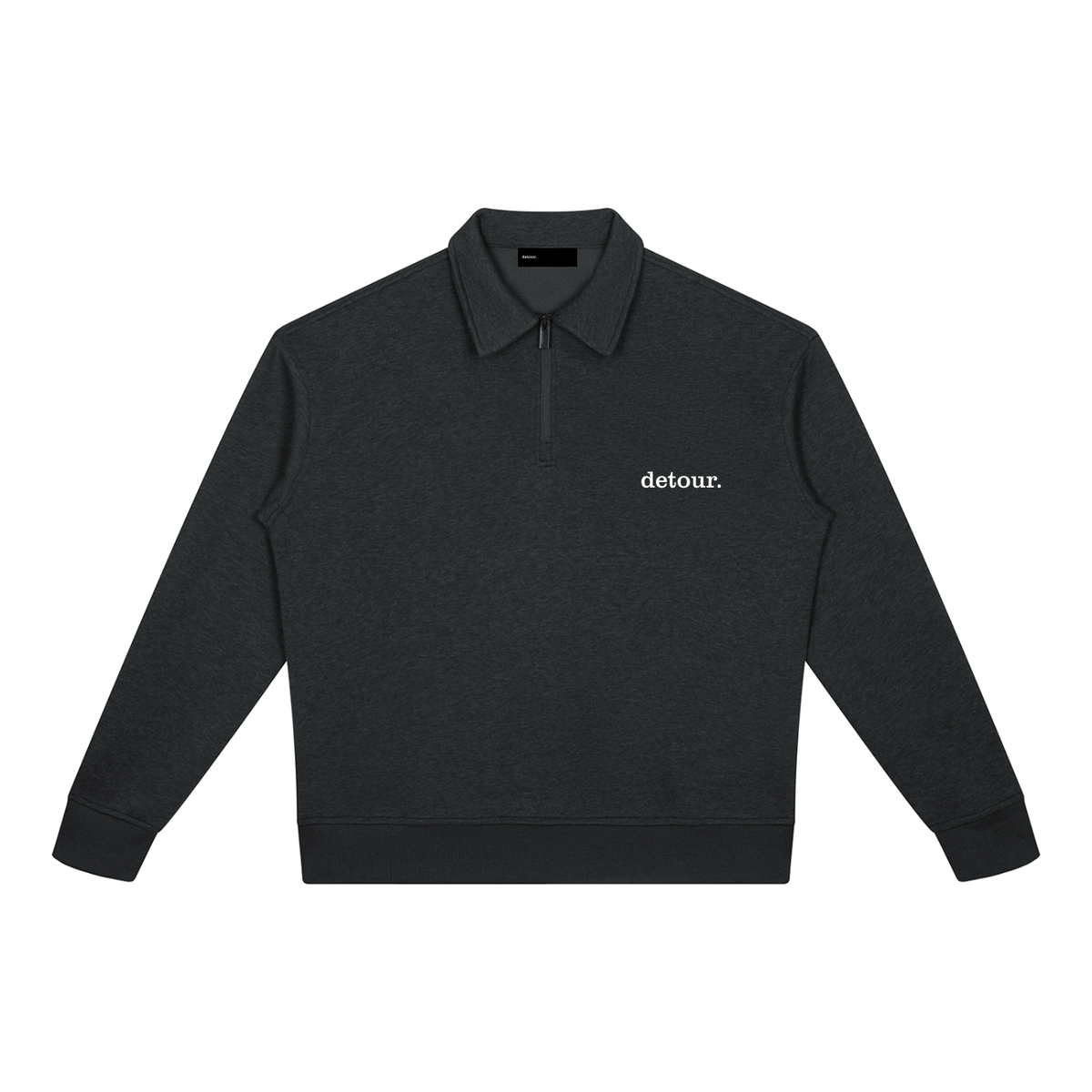 Unisex Boxy Quarter-Zip Sweatshirt