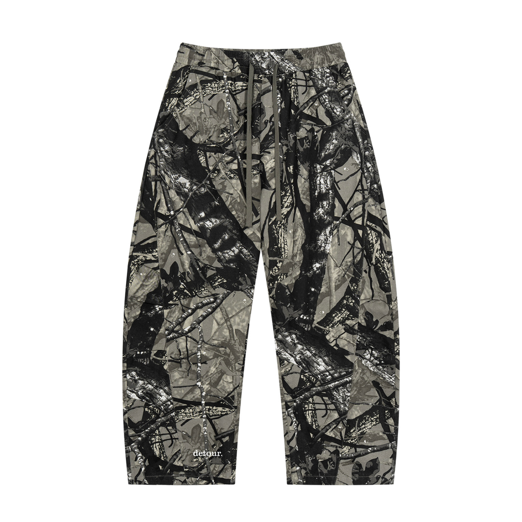 Unisex Tree Camo Barrel Leg Pants