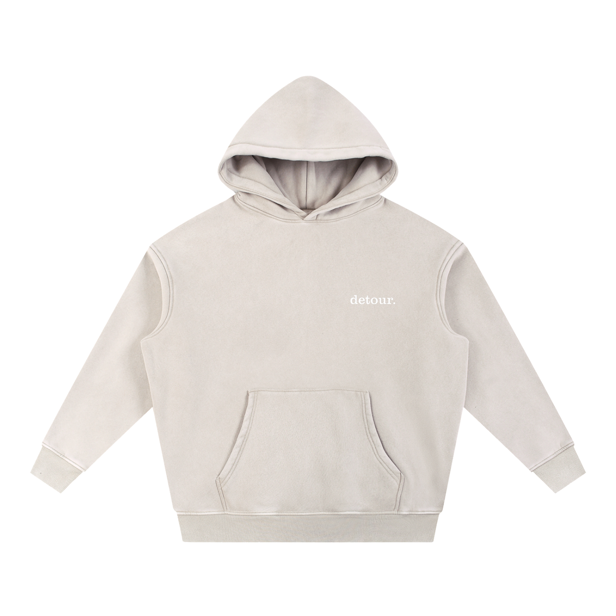 Snow Wash Oversize Hoodie