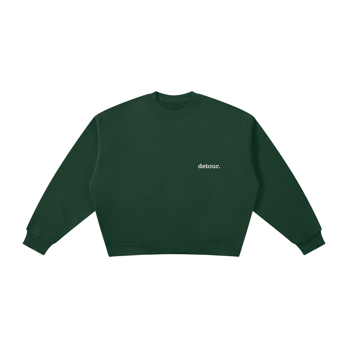 Boxy Fleece Crewneck Sweatshirt